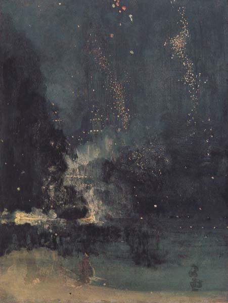 James Mcneill Whistler Noc-turne in Black and Gold:the Falling Rocket (mk43) Sweden oil painting art